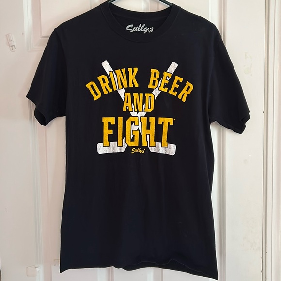 Boston Bruins Sully's Drink Beer and Fight Tee Shirt - Picture 1 of 4